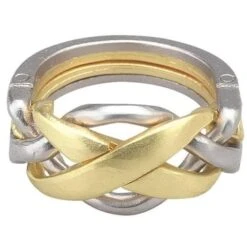 Huzzle LVL4 Ring Cast Metal Puzzle By Hanayama